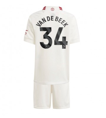 Maillot de foot Manchester United Donny van de Beek #34 Troisième enfant 2023-24 Manches Courte (+ pantalon court)
